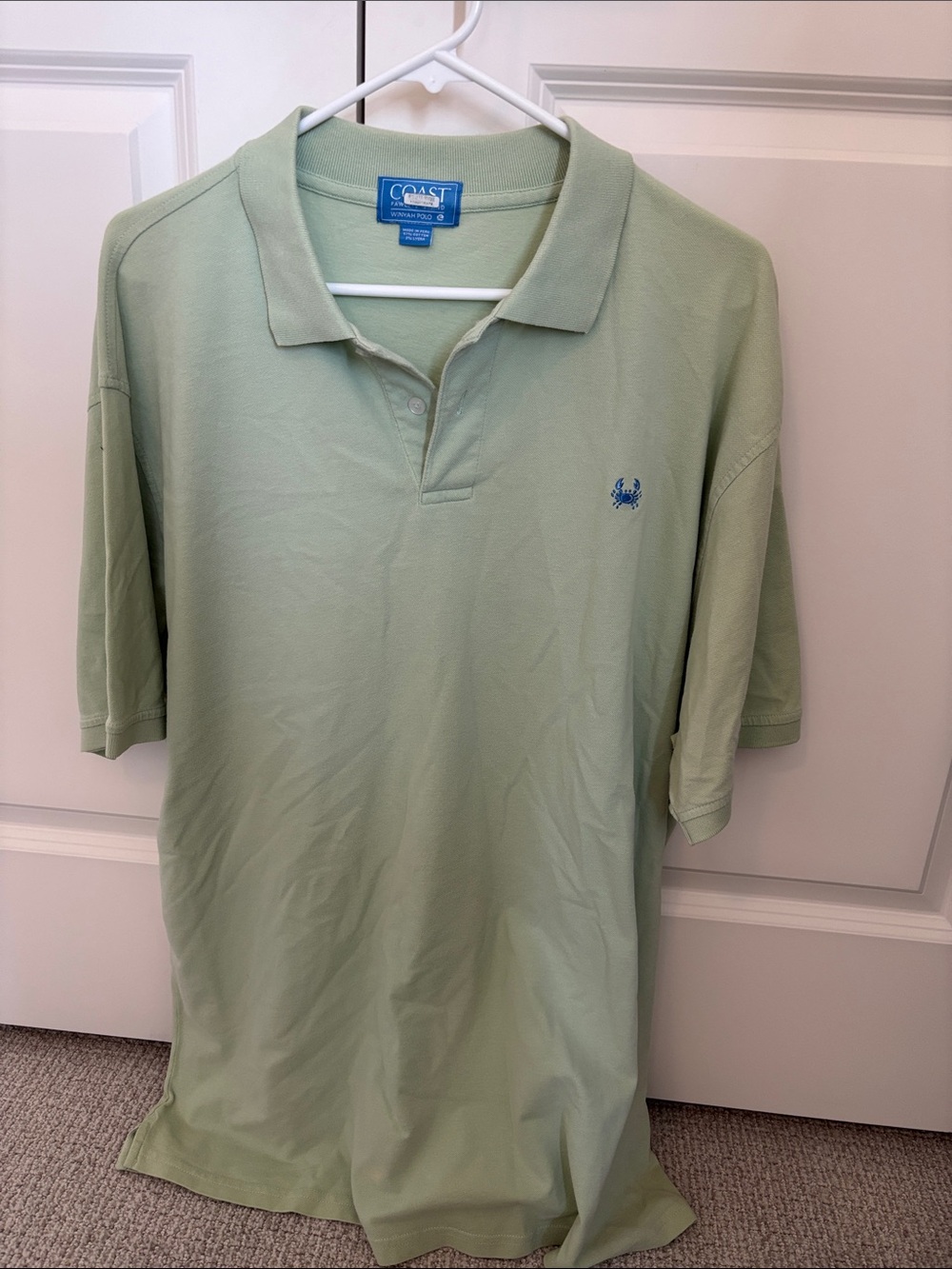 Coast Men’s Light Sage Green Polo Shirt
